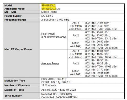 new galaxy s21 fe variant (sm-g990u2/u3) arrives on fcc, with 5g support