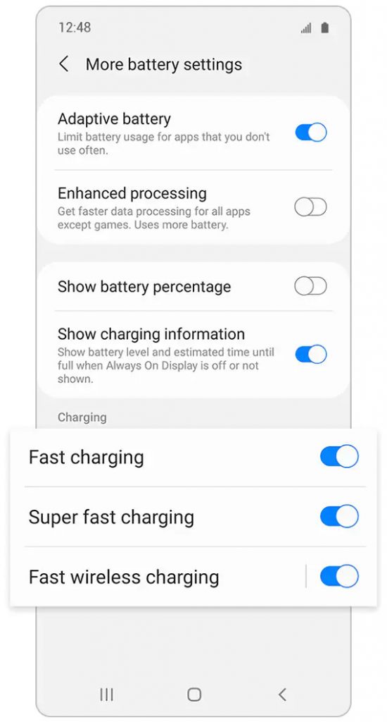 how to fix galaxy s22 series slow charging issue?