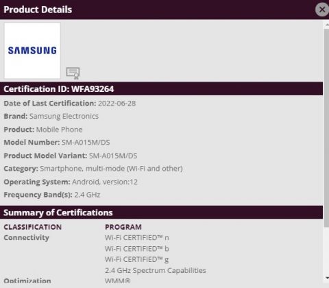 samsung galaxy a01, a21, a11, and m01 android 12 update imminent, confirms wifi alliance
