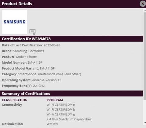samsung galaxy a01, a21, a11, and m01 android 12 update imminent, confirms wifi alliance