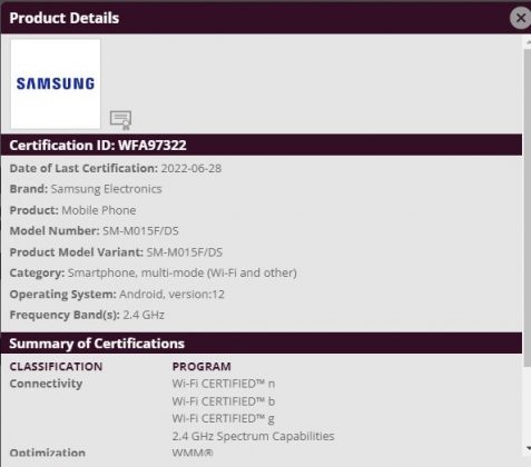 samsung galaxy a01, a21, a11, and m01 android 12 update imminent, confirms wifi alliance