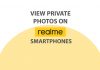 private photos on realme-