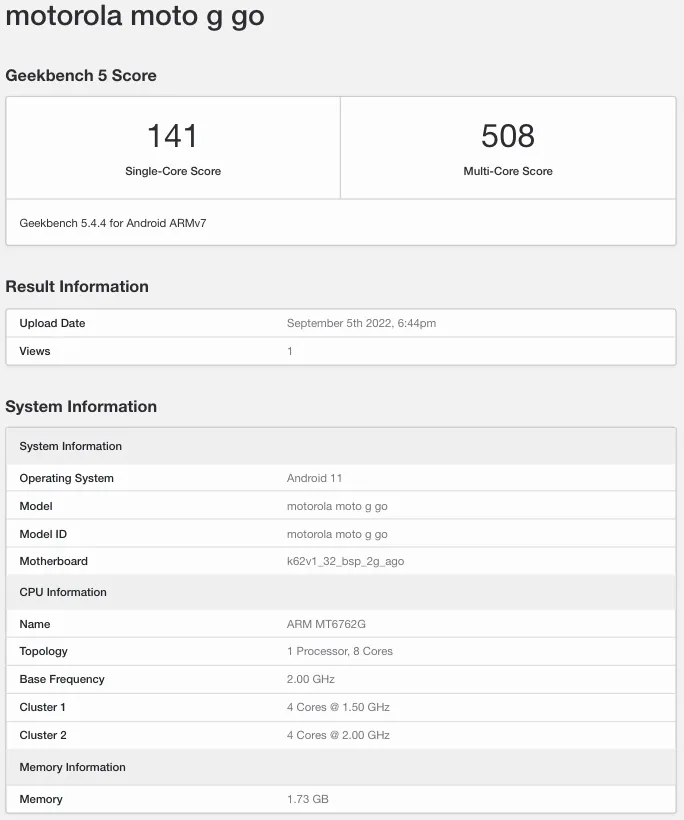 motorola moto g go with helio g25 soc arrives on geekbench