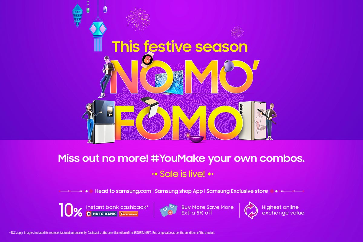 samsung brings no mo’ fomo festival sale with upto 57% discount on samsung smartphones