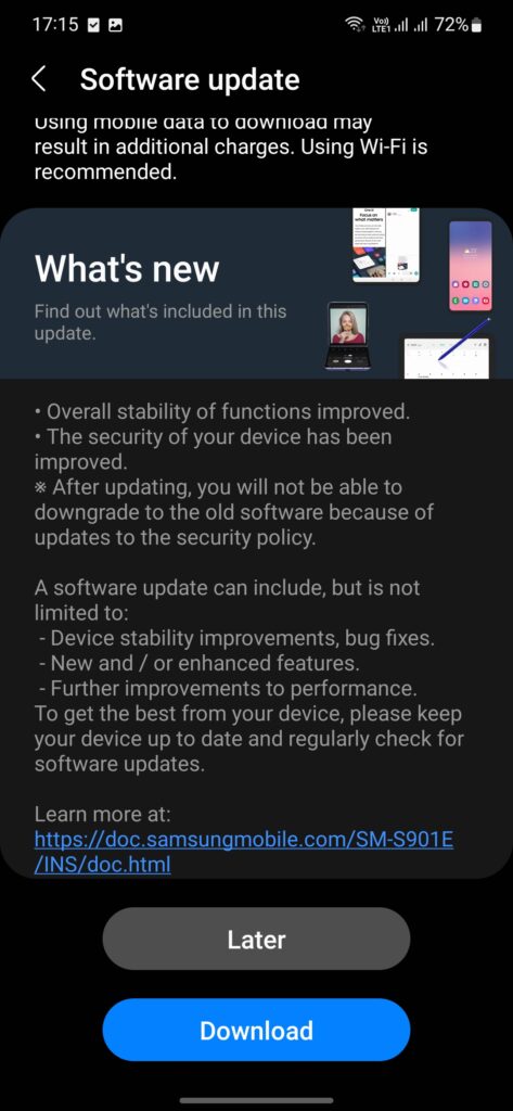 [update: october 2023 security update] samsung galaxy s22 series updates tracker