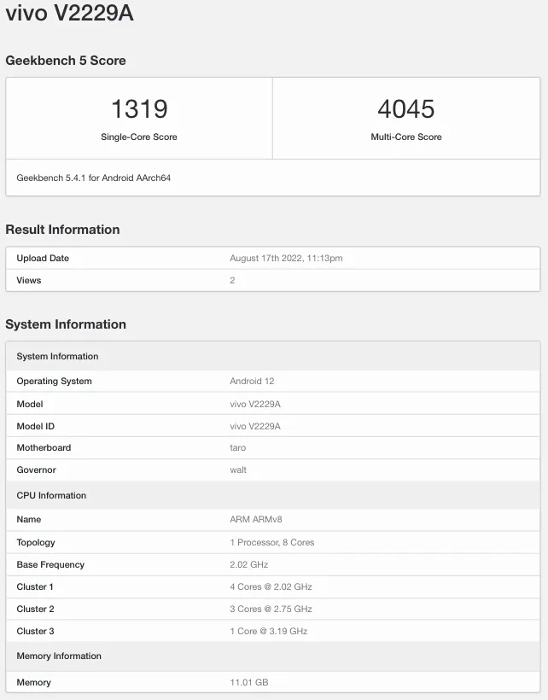 vivo x fold s hits geekbench, confirms snapdragon 8+ gen 1 soc