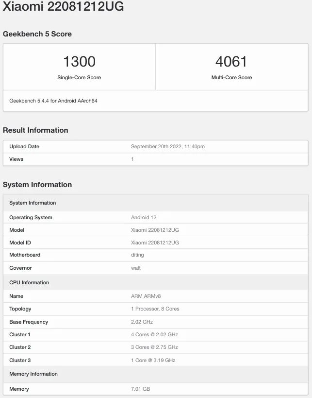 xiaomi 12t pro global variant hits geekbench, key specs revealed