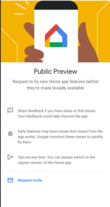 google to launch ‘preview program’ for google home application users.