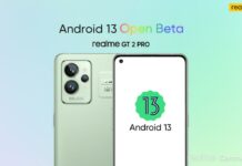 Realme GT 2 Pro started taking applications for Android 13 Open Beta