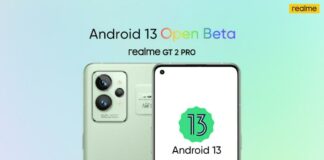 Realme GT 2 Pro started taking applications for Android 13 Open Beta