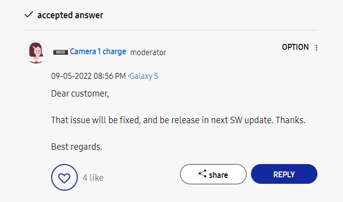samsung galaxy s22 ultra camera hdr issue fix is coming soon