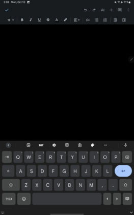 google's gboard latest update brings android tablet layout