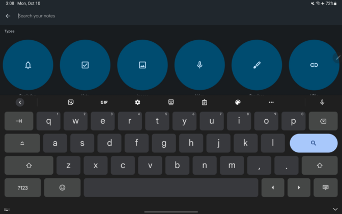 google's gboard latest update brings android tablet layout