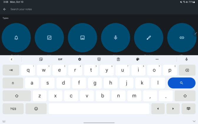 google's gboard latest update brings android tablet layout