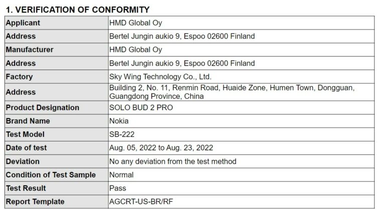 nokia solo buds 2 pro surfaces on fcc, launch imminent