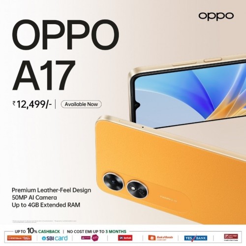 oppo a77s launched with fiberglass-leather design for rs 17,999 (~$219)