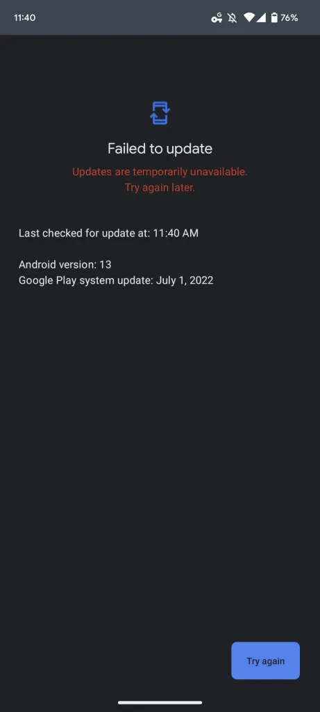 pixel 7 and pixel 7 pro trouble installing the maiden google play system update