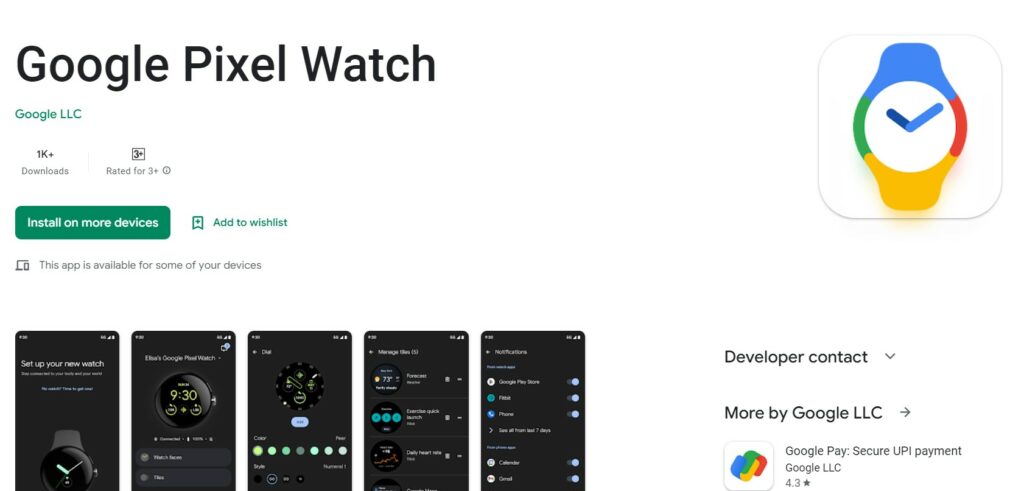 pixel watch app