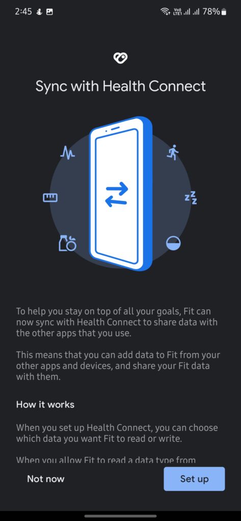 google fit v2.89 brings official support for health connect