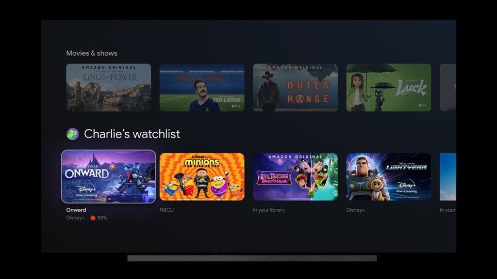 kids profiles on google tv gets some new features - adds watchlist and recommendations