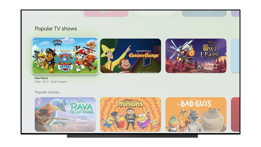 kids profiles on google tv gets some new features - adds watchlist and recommendations