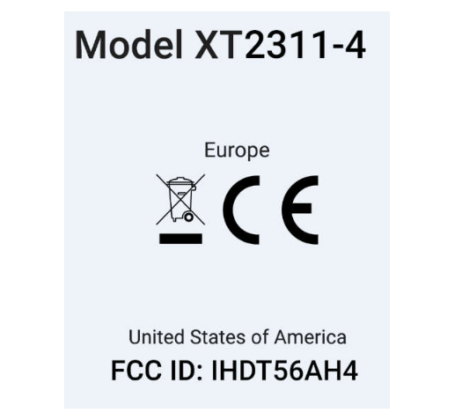 motorola xt2311-4 fcc