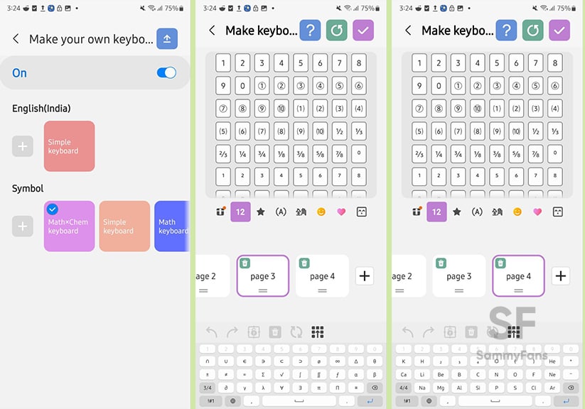 samsung keys cafe module gets support for one ui 5.0 emojis and mathxchem keyboard