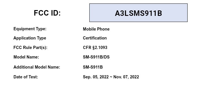 samsung galaxy s23 and s23 plus appears on fcc!