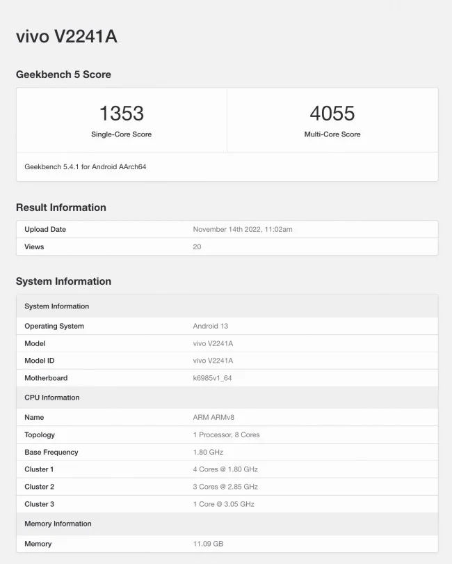 vivo x90 listed on geekbench with the dimensity 9200 flagship chipset