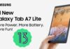 Galaxy Tab A7 Lite Android 13