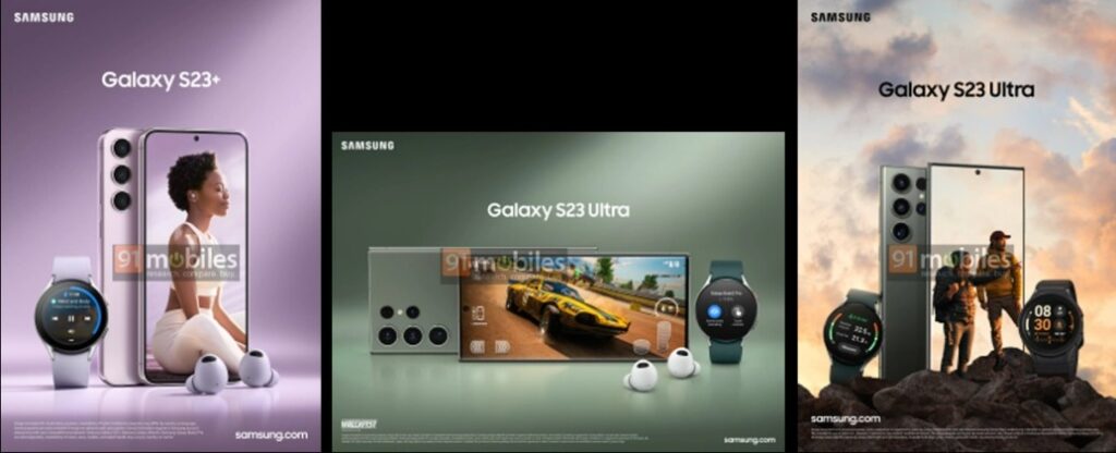 upcoming samsung galaxy s23 series promotional images reveals updated design & colors
