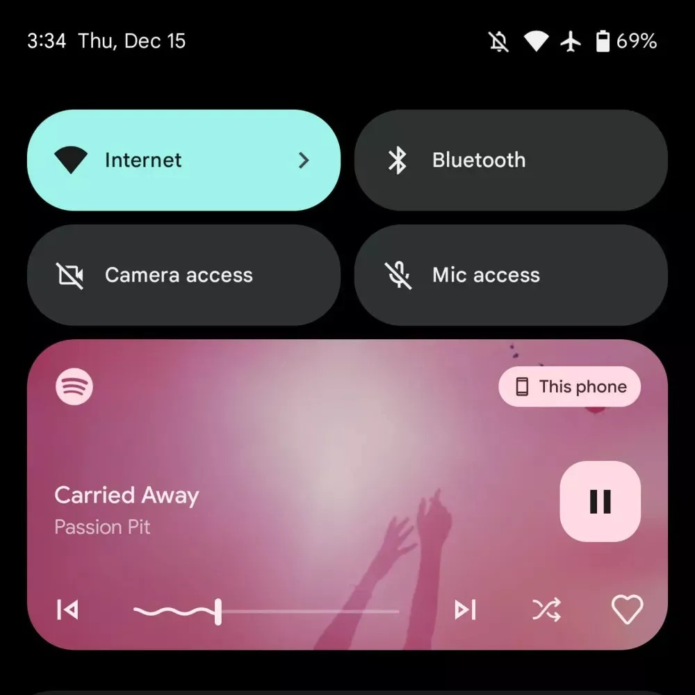 spotify brings support for android 13 media player
