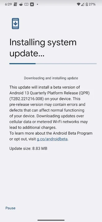 android 13 qpr2 beta 2.1 - thegoandroid