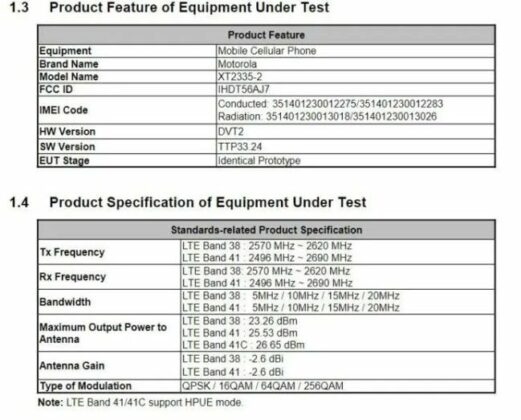 moto g53 5g fcc