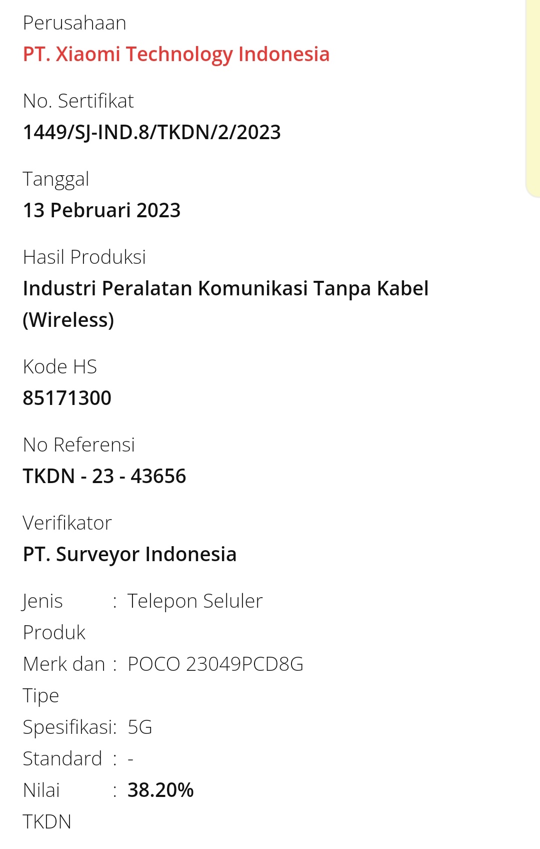 poco x5 gt and poco c55 receive tkdn certification, global launch imminent 1 poco x5 gt listed at the tkdn certification - the go android