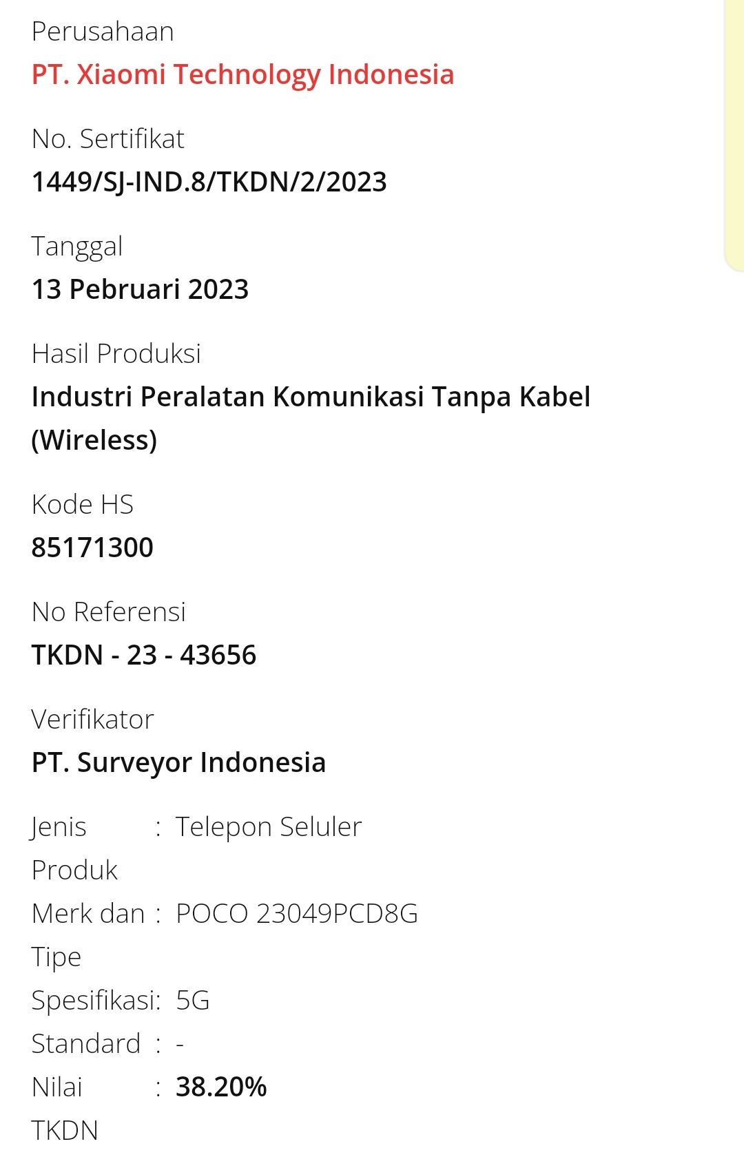 poco x5 gt listed at the tkdn certification - the go android