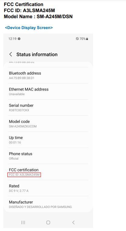 samsung galaxy a24 fcc label id- thegoandroid