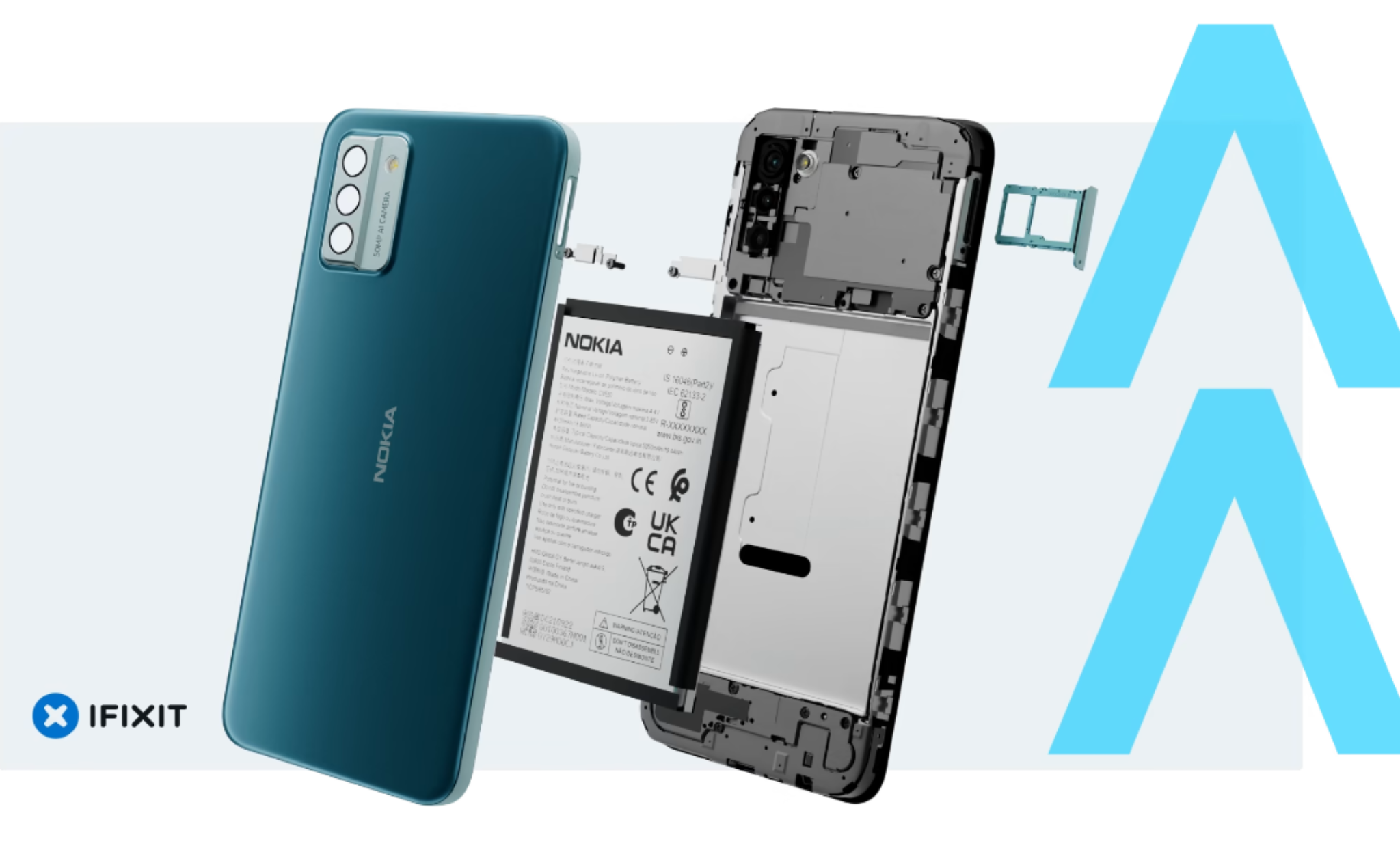 nokia g22 (ifixit repairability) - the go android