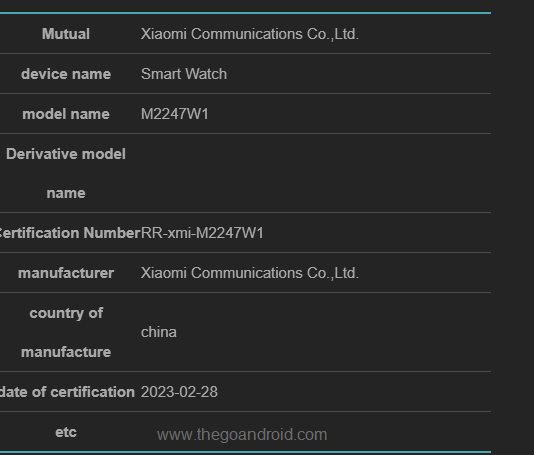 [update: arrives on tdra] redmi watch 3 lite smart watch appears on nrra korea, flaunts the rectangular dial