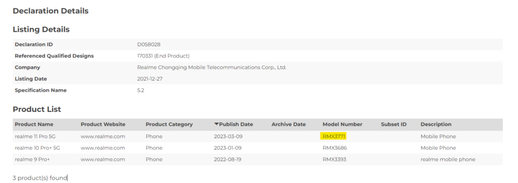 realme 11 pro 5g moniker confirmed by bluetooth sig 1 realme 11 pro 5g moniker confirmed by bluetooth sig