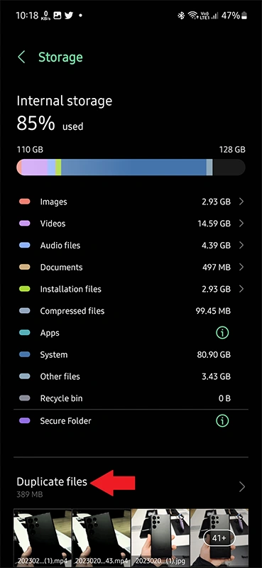 how to find and delete duplicate files on samsung phones - the go android