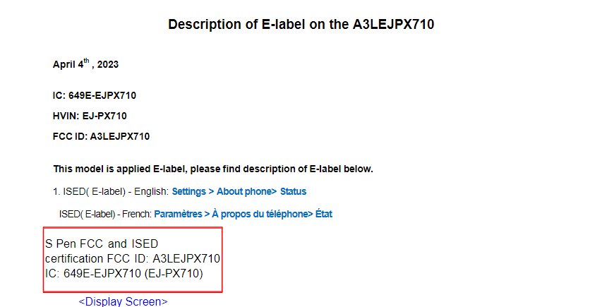 samsung s pen for galaxy tab s9 visits fcc 3 samsung s pen for galaxy tab s9 visits fcc