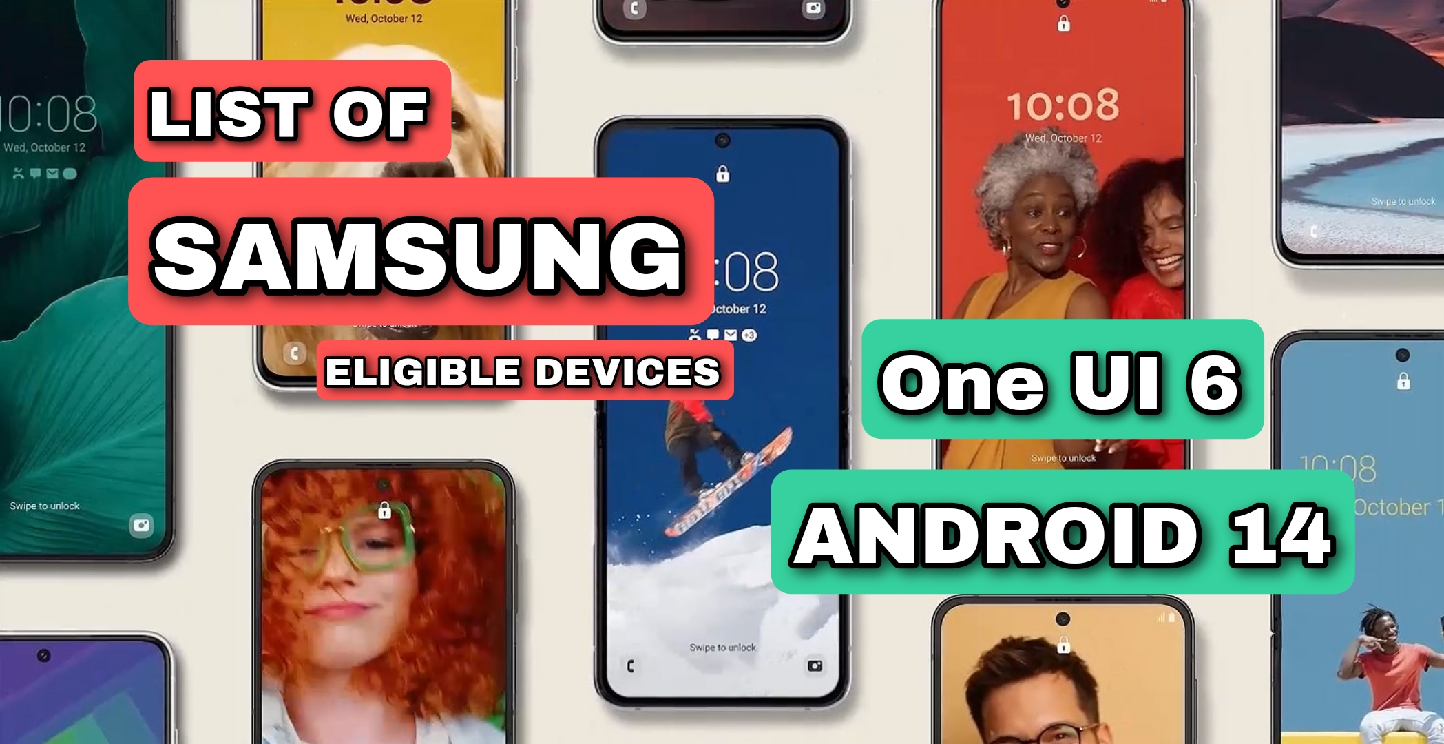 list of samsung smartphones eligible for android 14 - the go android