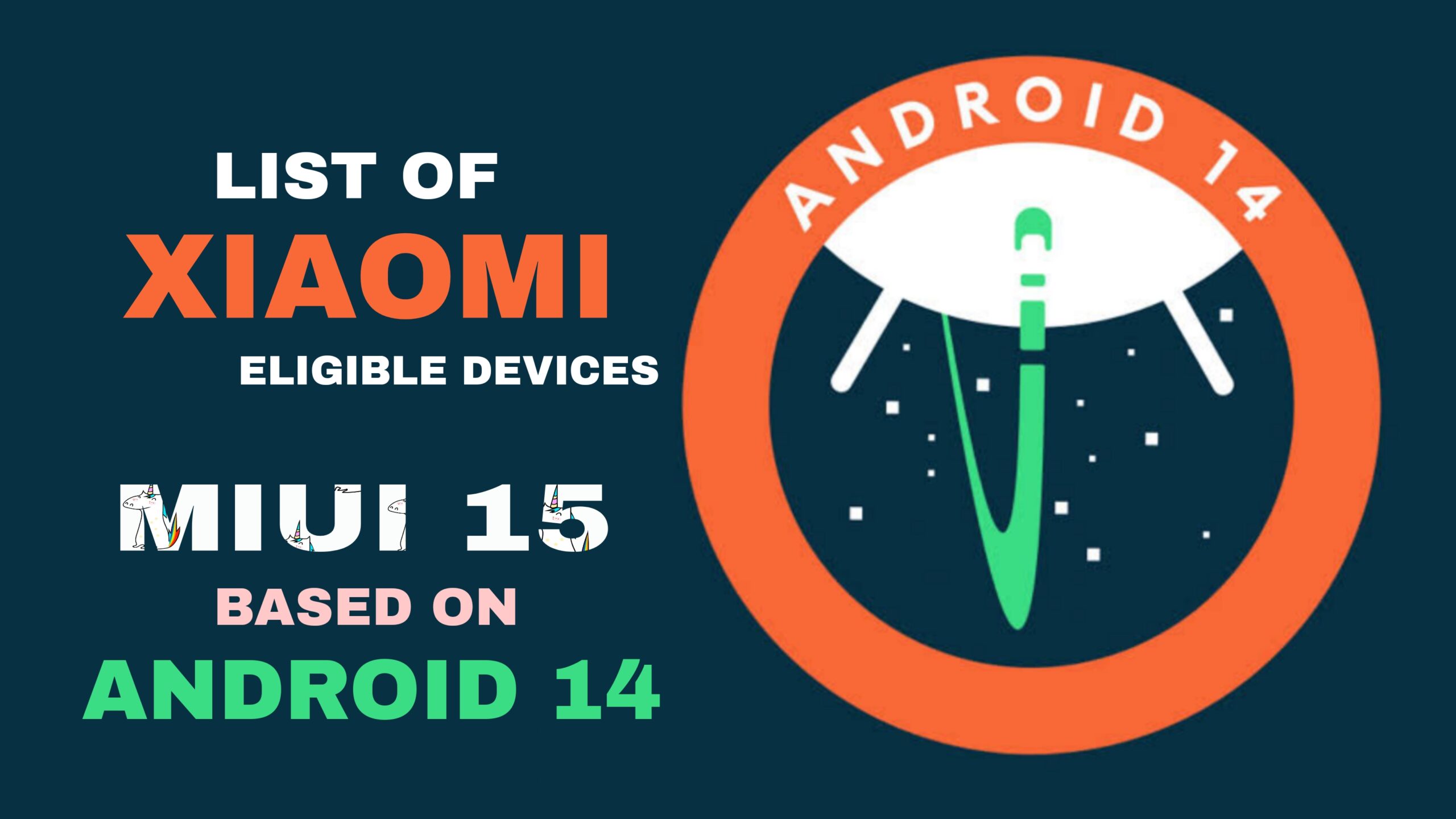 list of xiaomi, redmi, and poco phones getting android 14 update (expected) 1 xiaomi phones getting android 14 update
