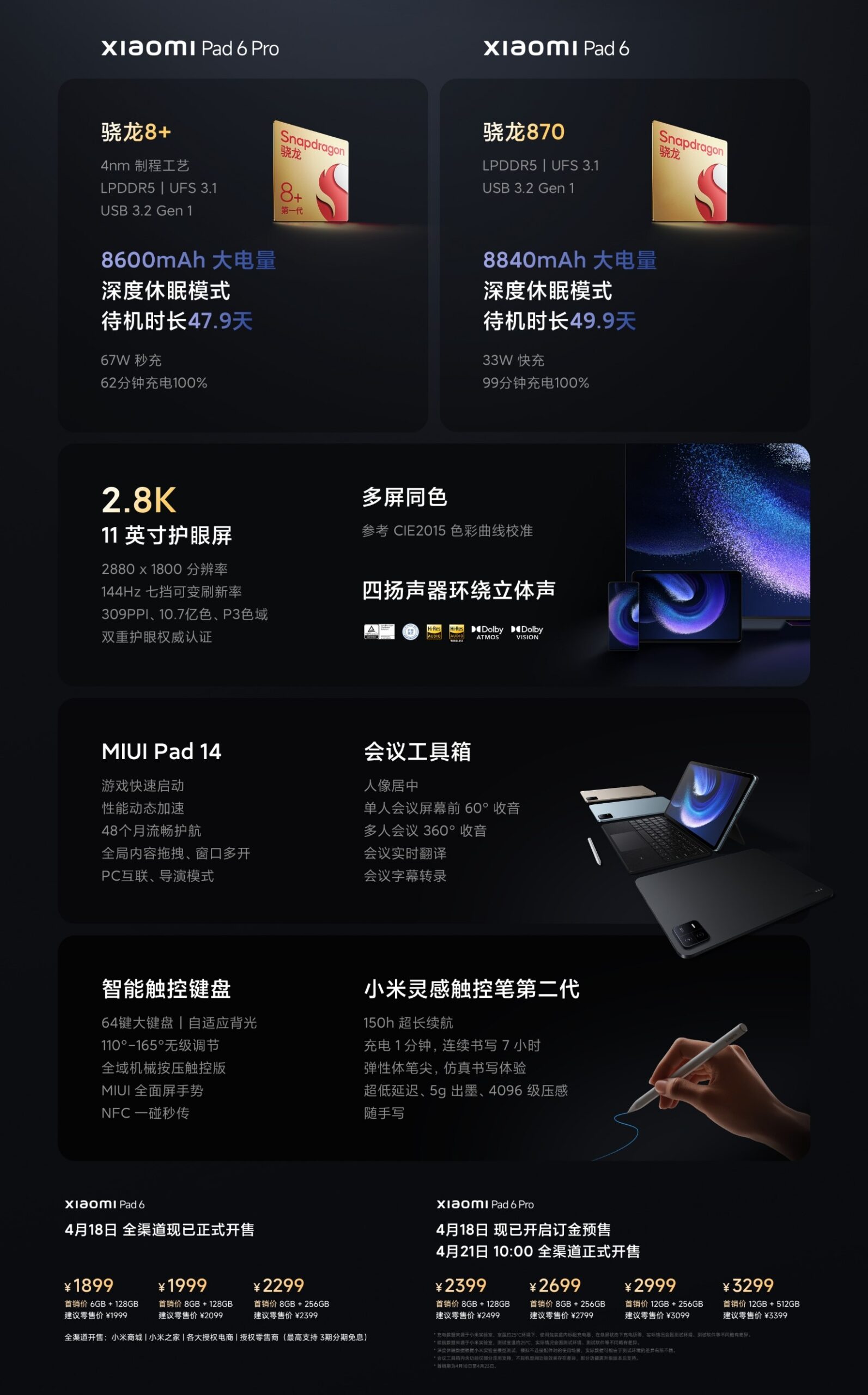xiaomi launches pad 6 and pad 6 pro - the go android