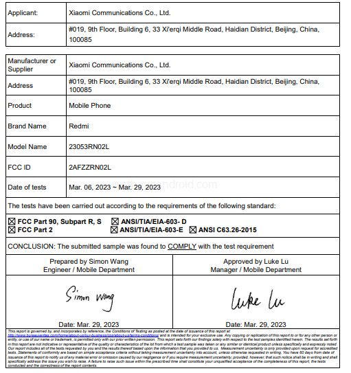 redmi 23053rn02l 4g smartphone surfaces on fcc 2 redmi 23053rn02l 4g smartphone surfaces on fcc