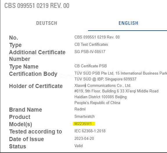 alleged xiaomi wearos 3 smartwatch gets a couple of certifications 2 alleged xiaomi wearos 3 smartwatch gets a couple of certifications
