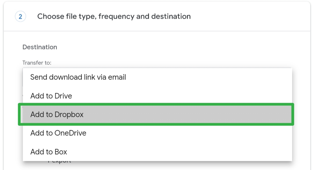 drive - file type, frequency and destination - the go android