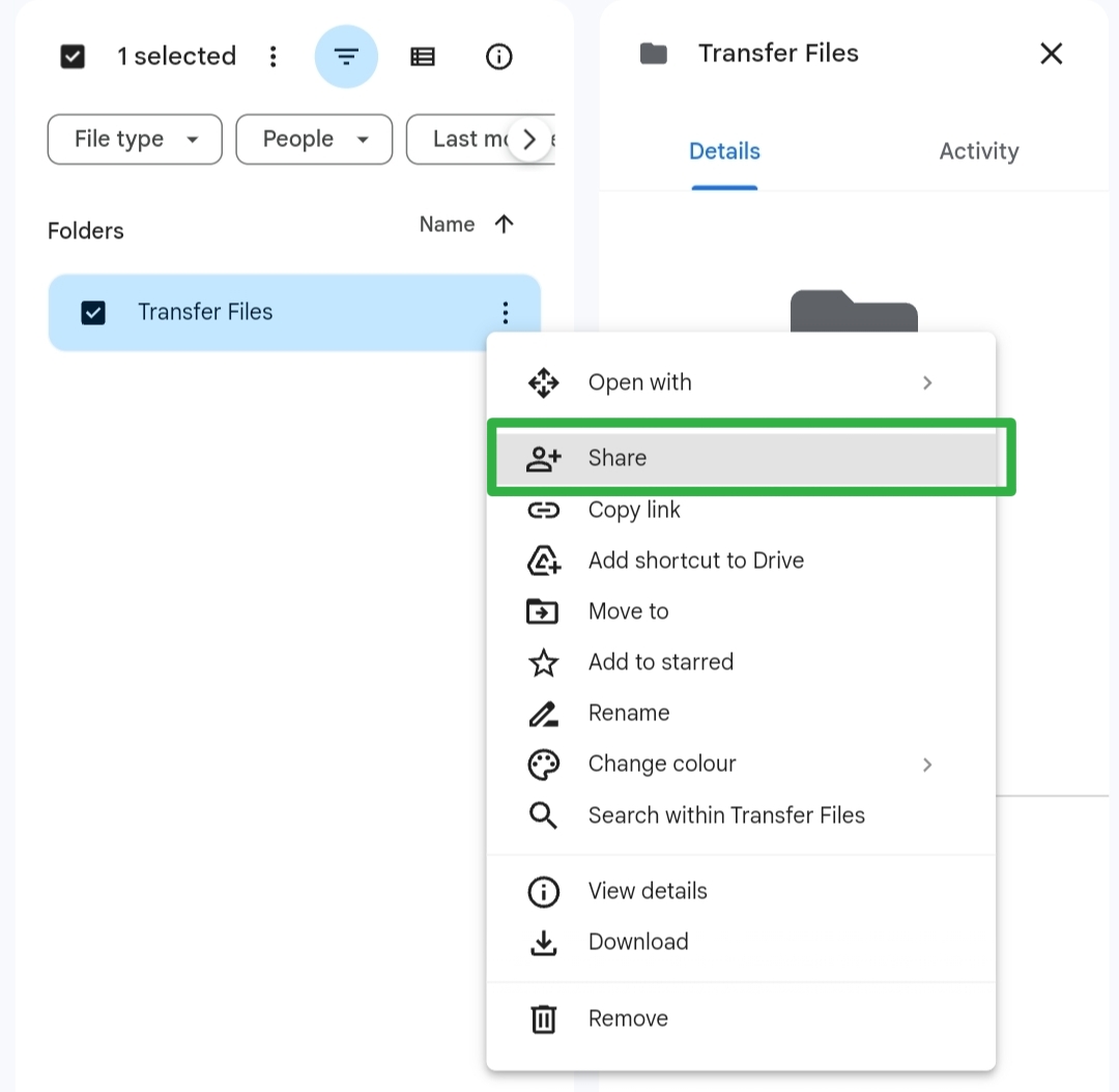 how to move files from google drive to another account 26 drive - share files - the go android