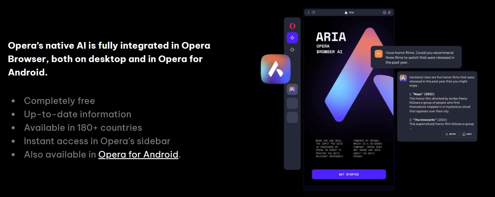 opera announces opera one, a revamped web browser powered by aria ai chatbot 1 opera one aria ai